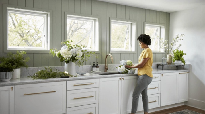 Pella fiberglass kitchen windows