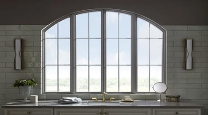 arched picture window