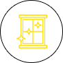 Pella Windows & Doors of Western Washington clean window icon