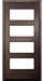 WOOD modern door with glass