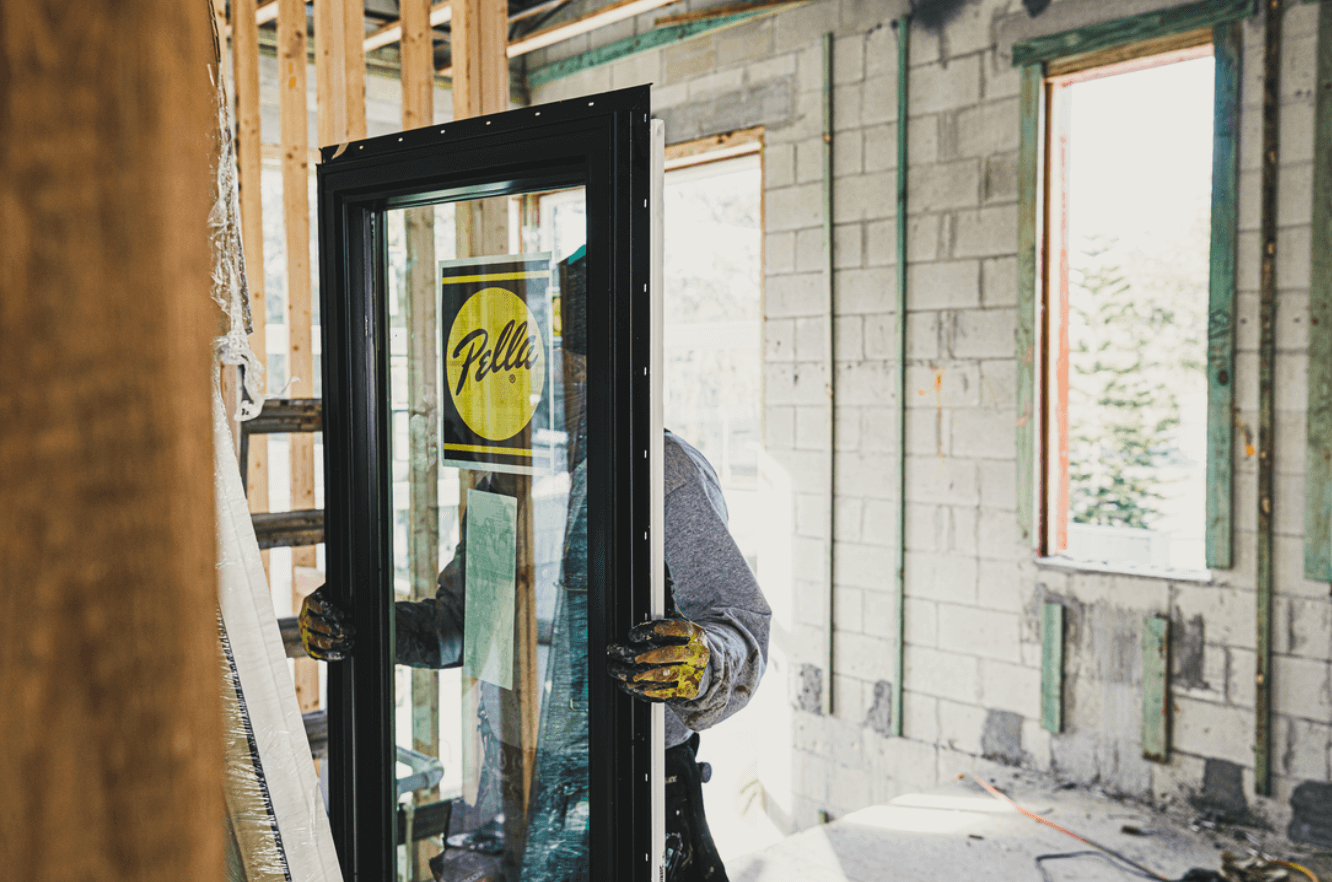installing residential windows by contractor